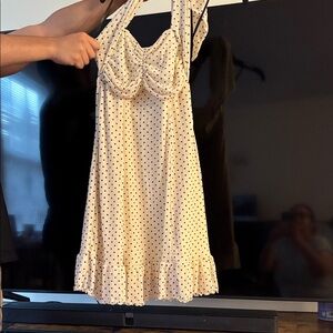 Forever 21 Cream Polka Dot Kids Dress
